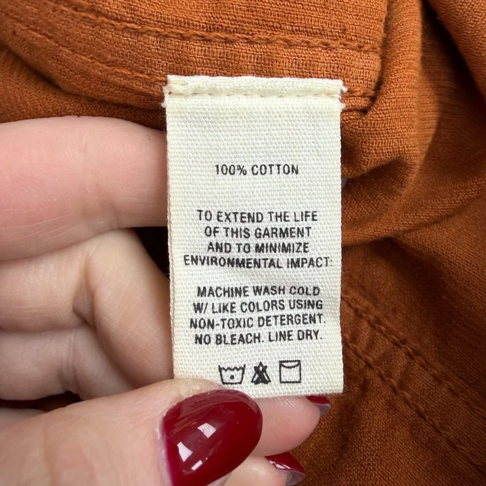 Alex Mill Corduroy Rust Colored Shirt Jacket - Picture 4 of 5